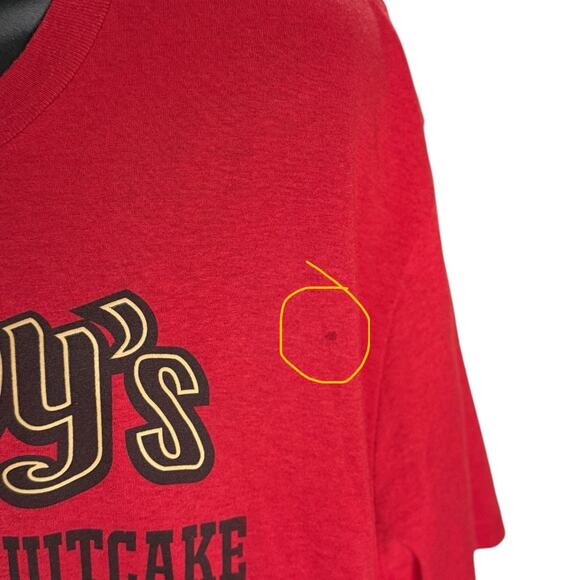 Disney Grumpy’s Fruitcake T-Shirt 4XL Red Holiday Santa Graphic Tee Christmas - Picture 9 of 14